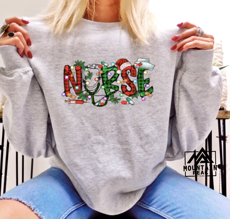 Buffalo Check Christmas Nurse