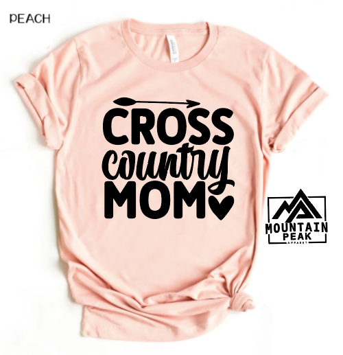 Cross Country Mom w/ heart and arrow