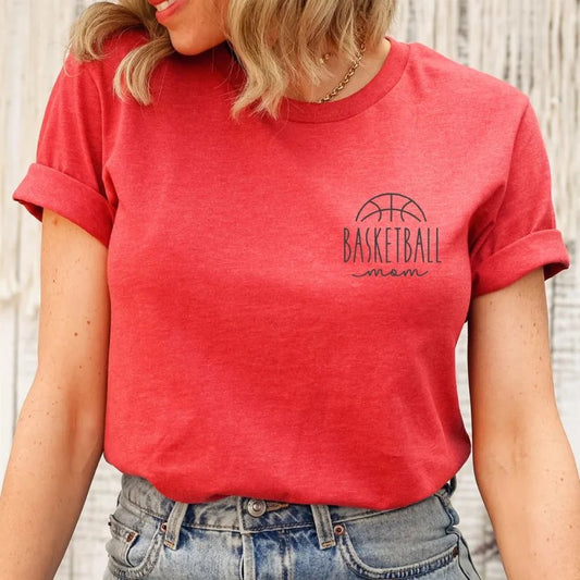 Small Basketball Mom (chest print)