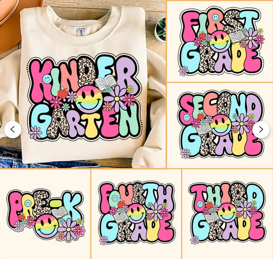 Rainbow Smiley Grades | Grades | School