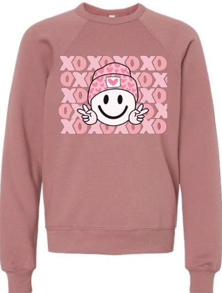 Smiley Peace Hearts XOXO