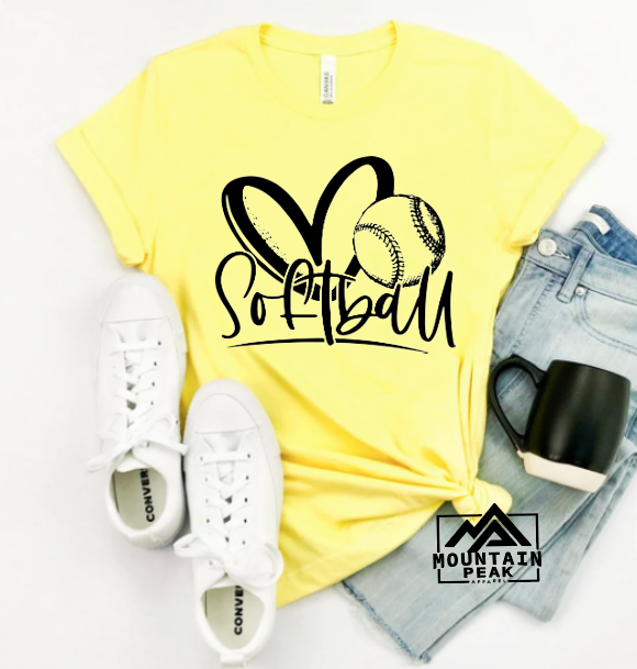 HEART, BALL, SOFTBALL | Baseball/Softball | Sports