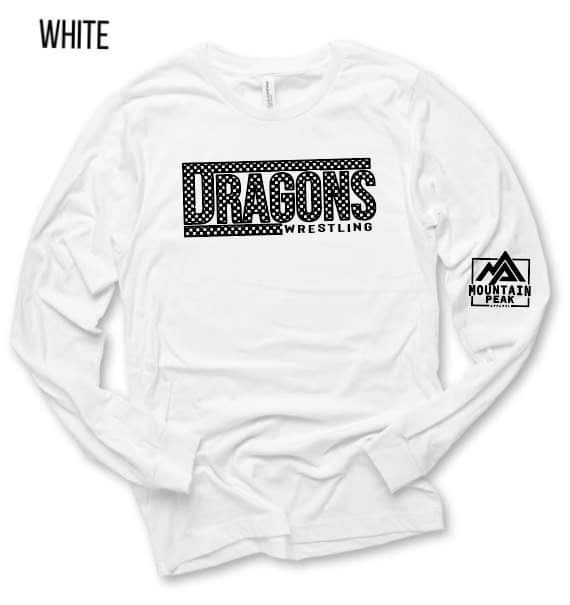 B&W Check Dragons Wrestling | Wrestling | Sports