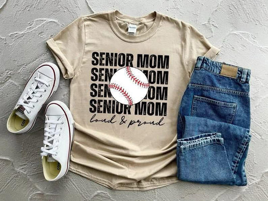 Senior Mom x4 Loud & Proud | Baseball/Softball | Sport