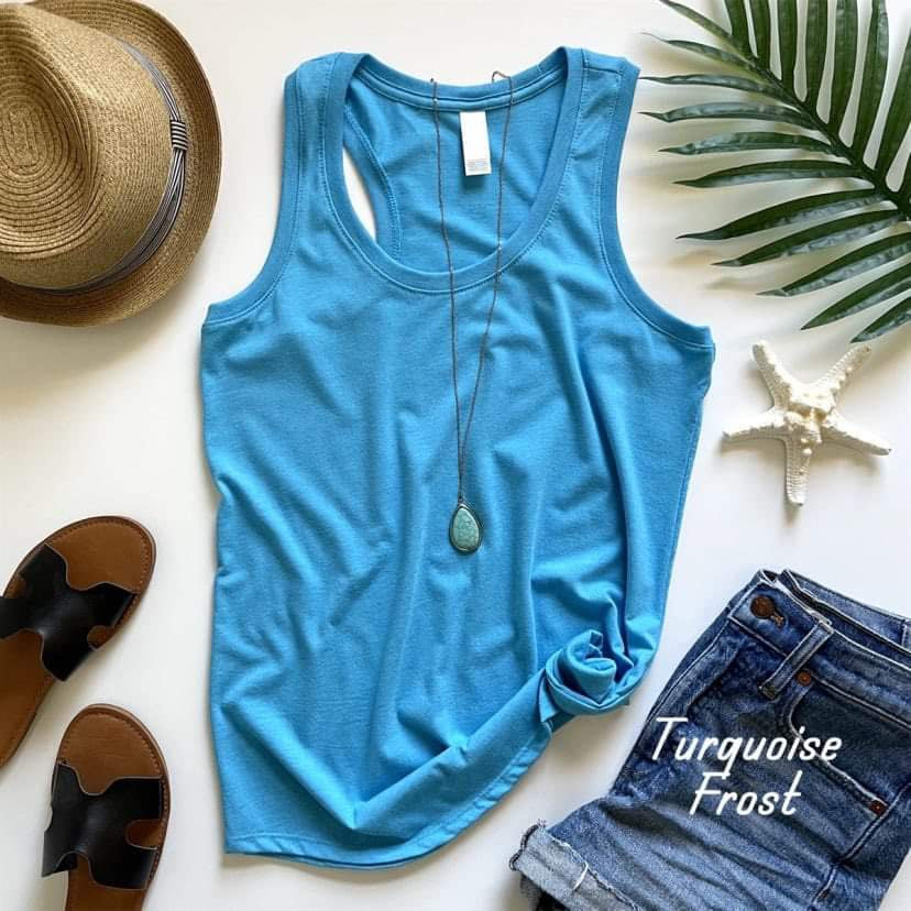 Women’s Perfect Tri Racerback Tank | Blank Apparel