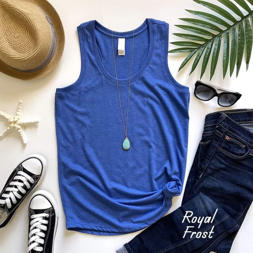 Women’s Perfect Tri Racerback Tank | Blank Apparel