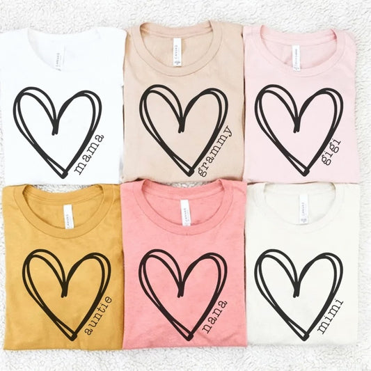 Big Heart w/ name | Mothers/Moms |Holiday