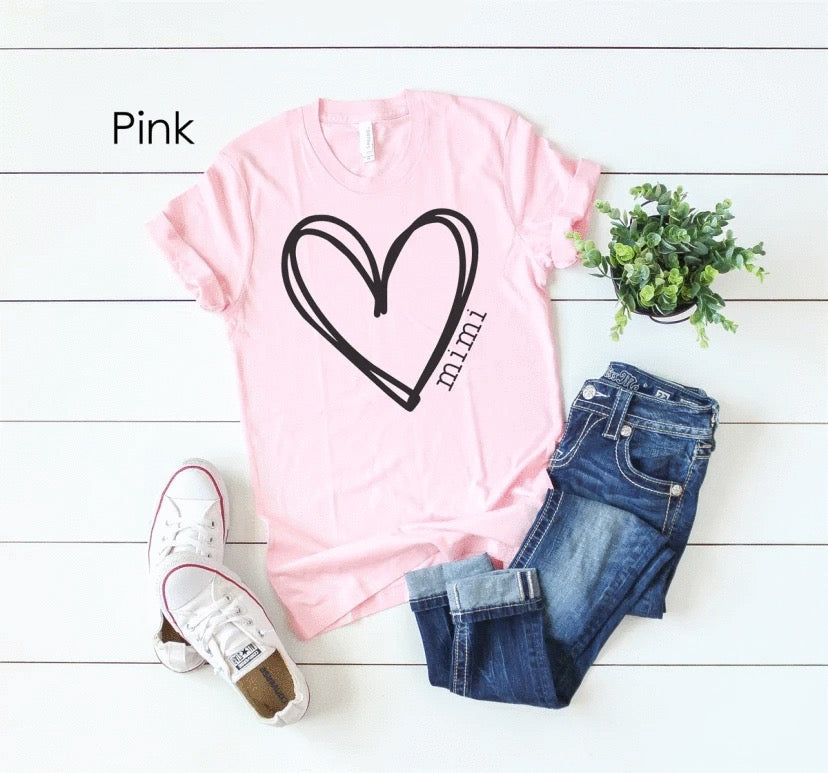 Big Heart w/ name | Mothers/Moms |Holiday