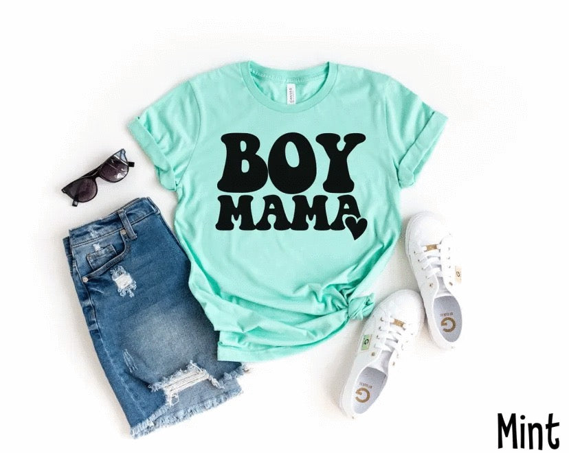 Boy Mama-small heart | Mothers/Mom | Holiday