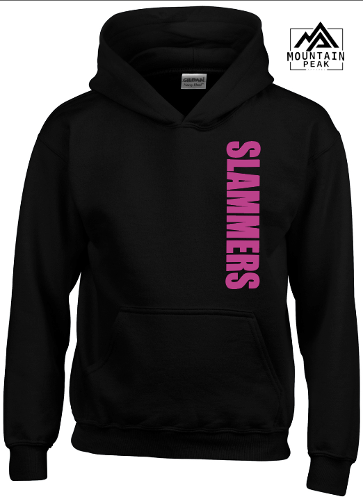 Slammers  Vertical Black Hoodie