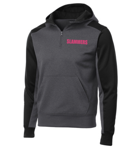 Slammers Colorblock 1/4-Zip Hooded Sweatshirt
