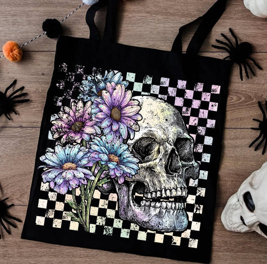 Skeleton w/ Flowers Bag |  Halloween | Holiday