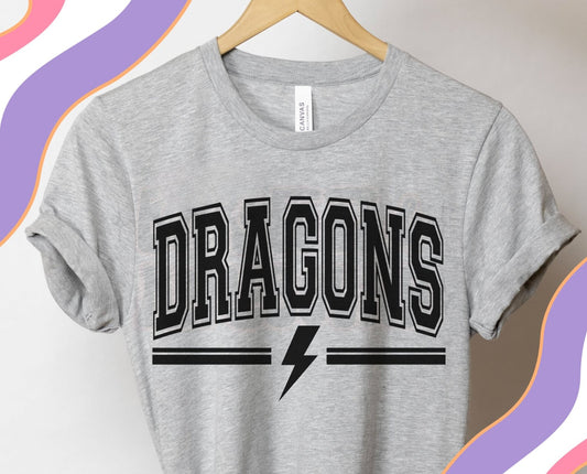 Dragons w/ lightning bolt  | Malad | School