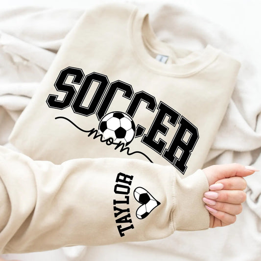 Soccer Mom-Name on Sleeve  | Soccer | Sports