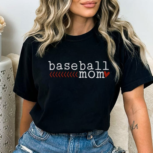 Baseball Mom w/laces & heart | Baseball/Softball | Sport