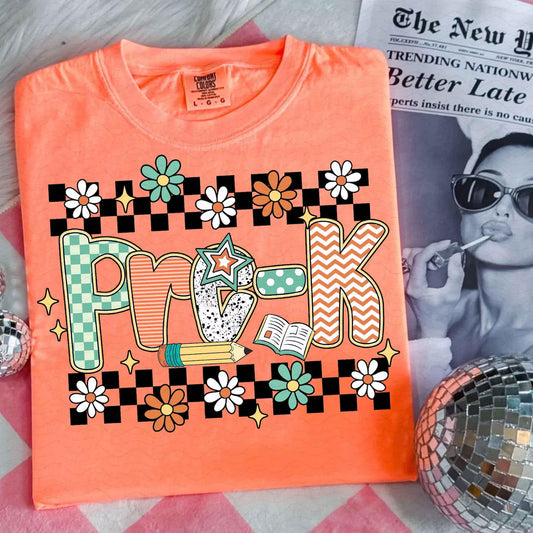 Checkered w/ Flowers Grades | Grades | School