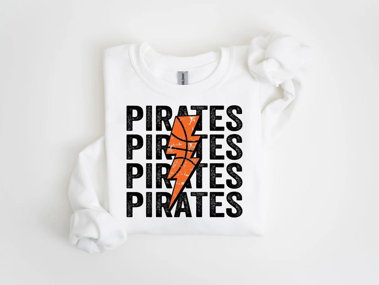 Pirates Basketball w/ Lightning Bolt