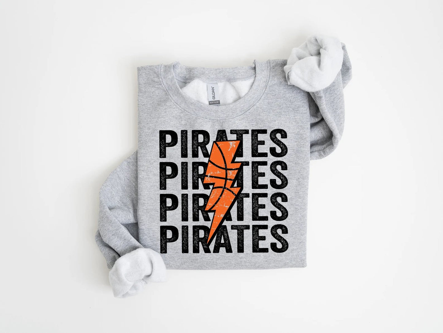 Pirates Basketball w/ Lightning Bolt