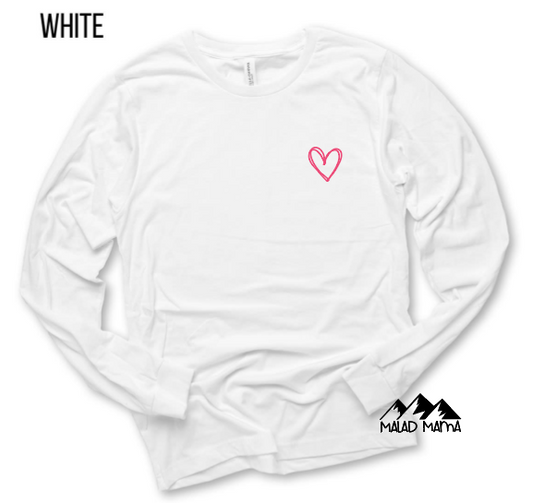 Simple Heart-Long Sleeve | Valentines