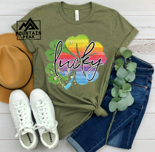 Rainbow Clover Lucky