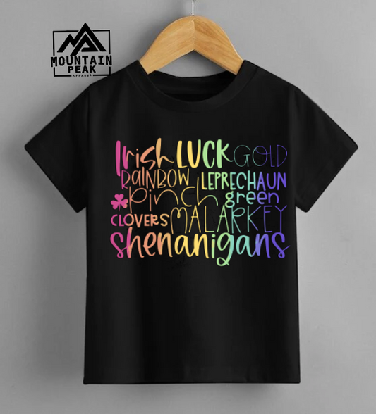 St. Paddy's Day Rainbow Word Collage | St. Patricks Day