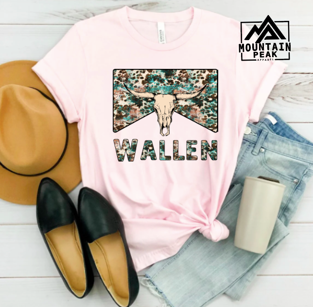 Wallen cow print and turquoise
