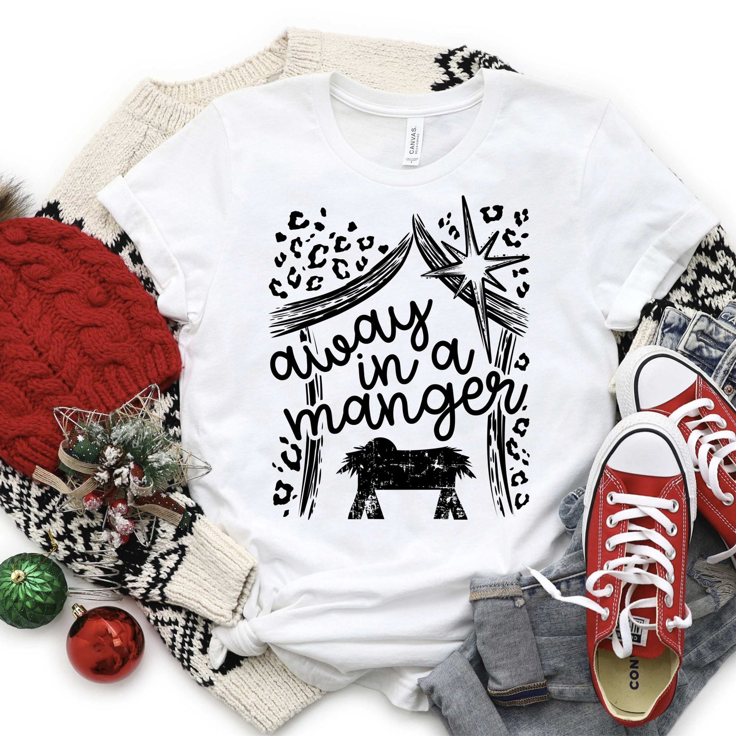 Away in a manger Leopard | Christmas