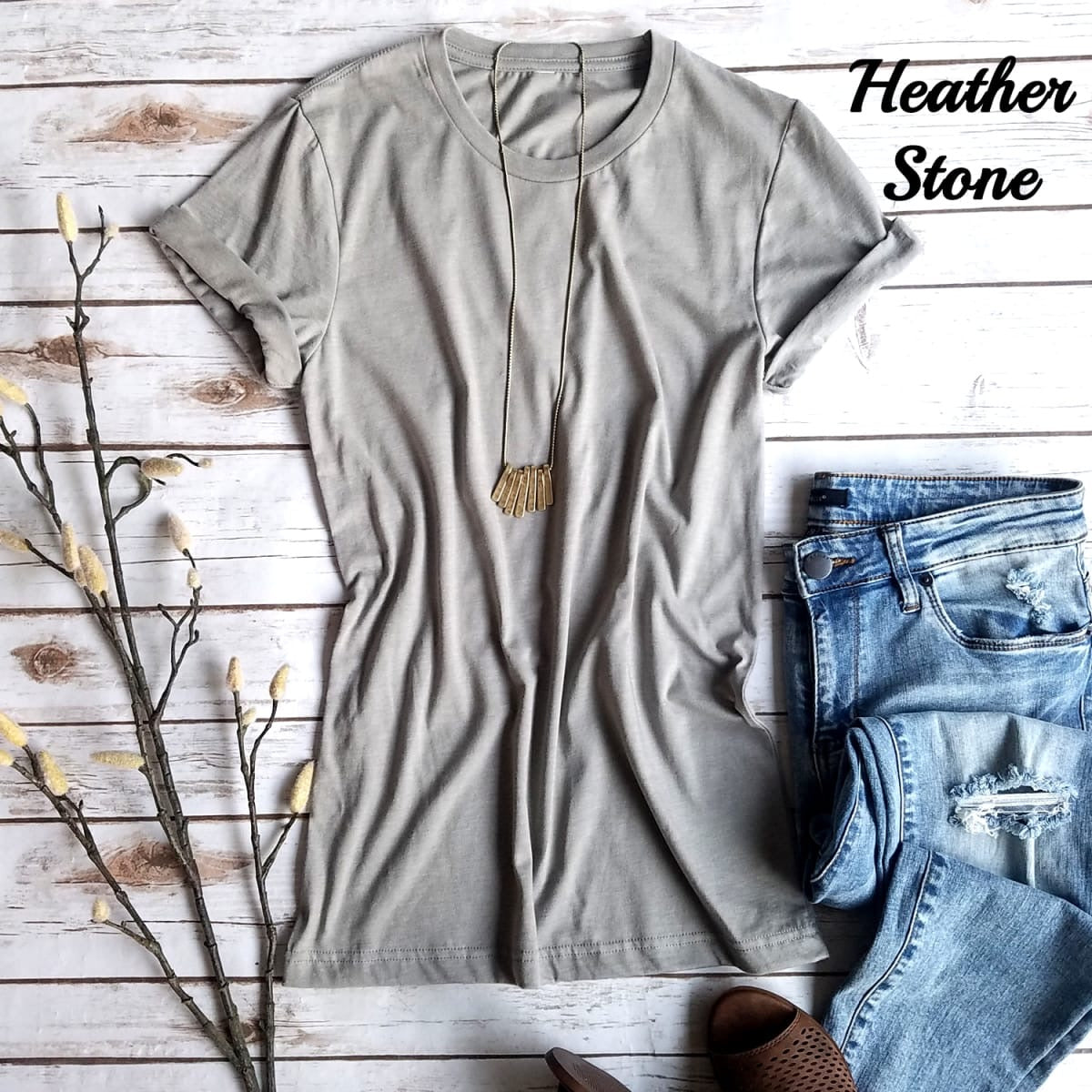 Short Sleeve Crew Basic T-shirt | NEUTRALS