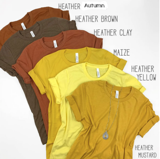 Short Sleeve Crew Basic T-shirt | YELLOWS/BROWN