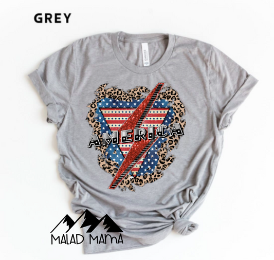 America Cheetah Lightning Bolt | America | 4th of July