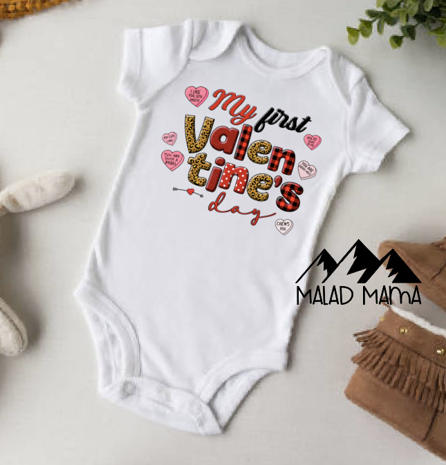 My first Valentines | Baby Onesie