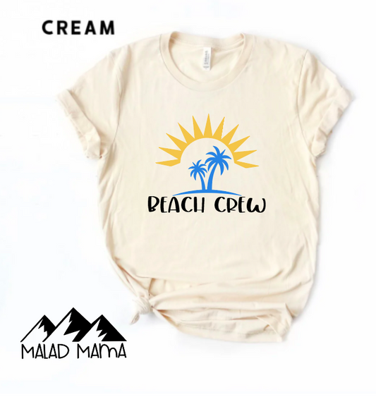 Beach Crew | Vacation | Palm Tree | Ocean | Sunshine