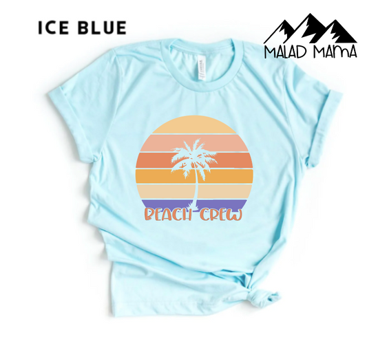 Beach Crew | Vacation | Palm Tree | Ocean
