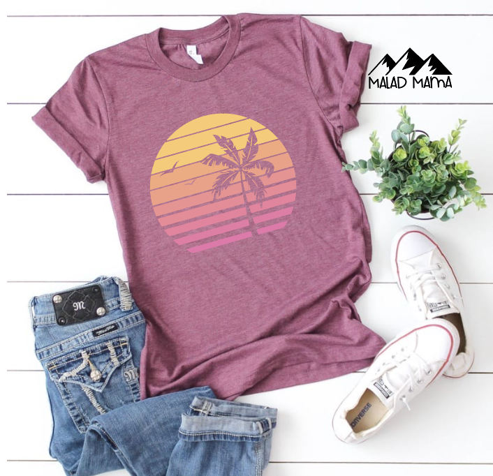 Sunset | Vacation | Beach | Palm Tree