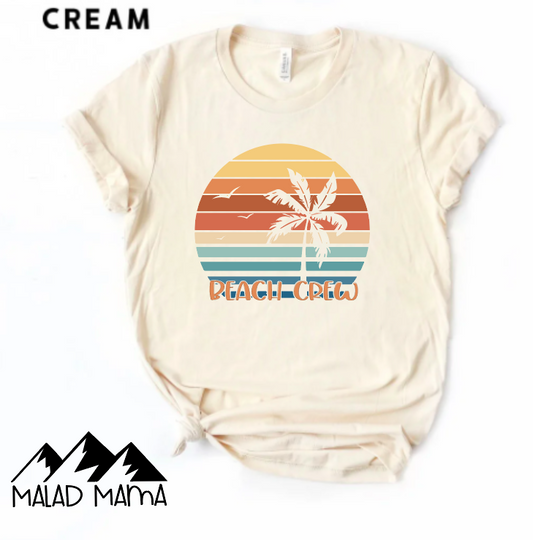 Beach Crew | Vacation | Palm Tree | Ocean