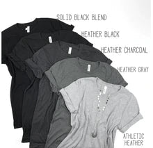 Short Sleeve Crew Basic T-shirt | BLACK & GREY