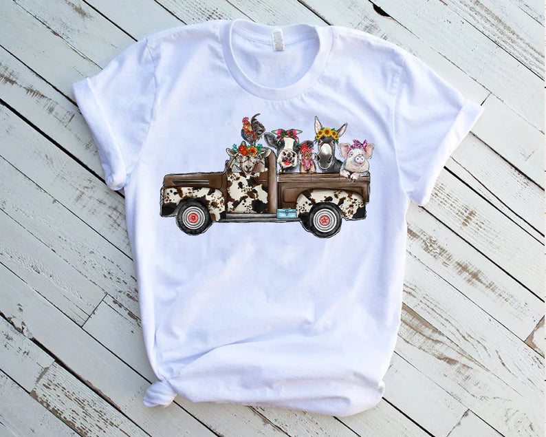 Old Truck Cowhide