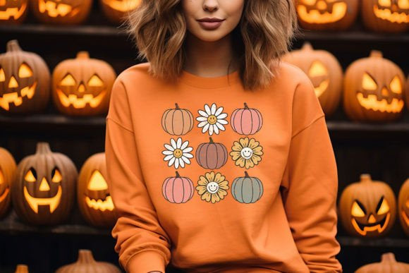 Pumpkin & Daisies #2 | Halloween | Holiday