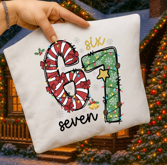 6/7-bows/snowflakes | Christmas | Holiday