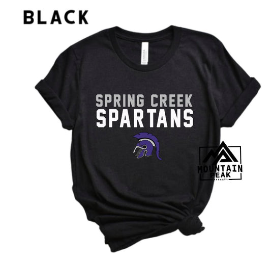 Spring Creek Spartans w/ mascot | Spring Creek Spartans | School