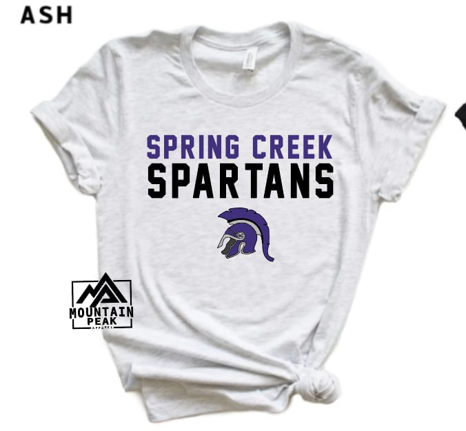 Spring Creek Spartans w/ mascot | Spring Creek Spartans | School