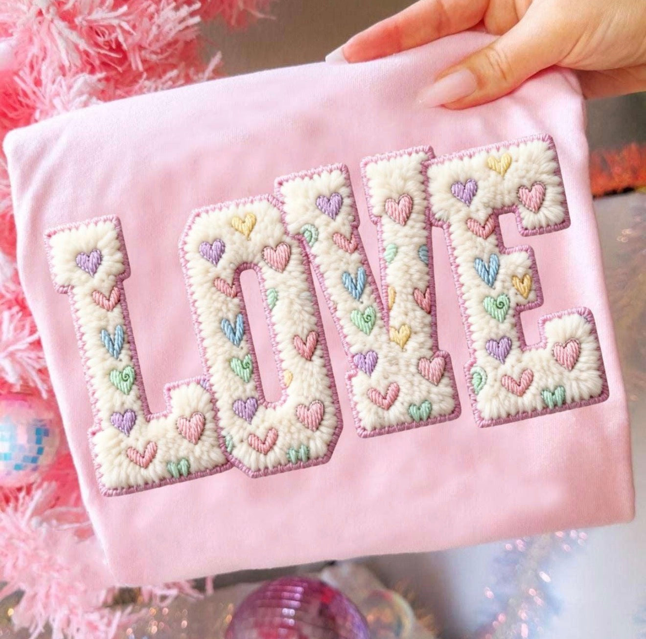 LOVE-faux yarn | Valentines | Holidays