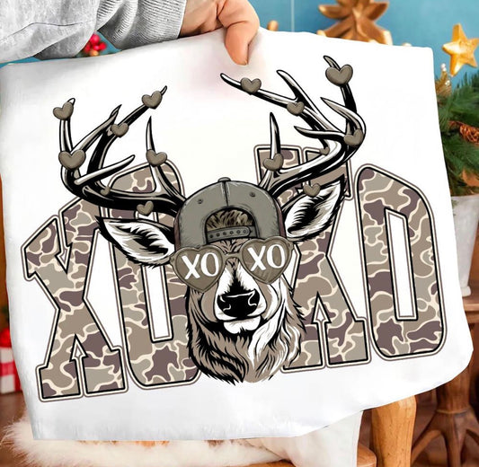 XOXO Deer Camo | Valentines | Holidays