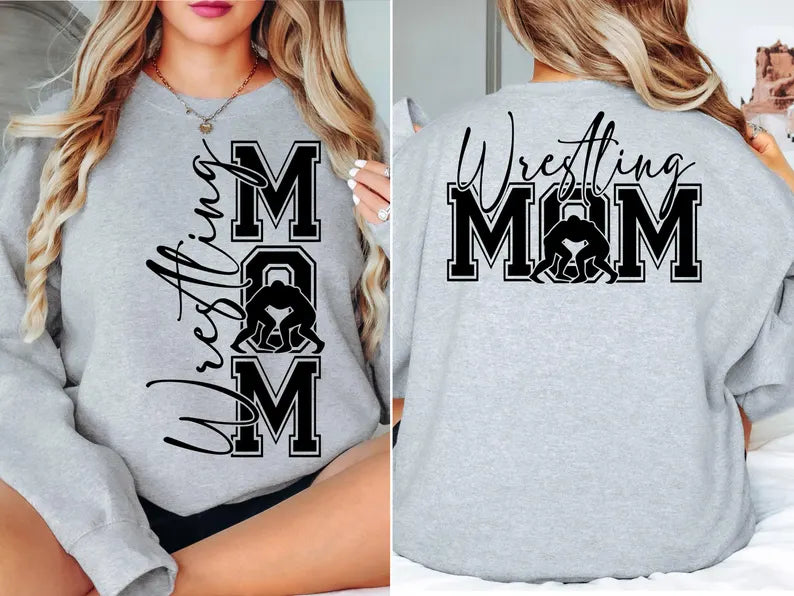 Wrestling Mom(big front, medium back) | Wrestling | Sports