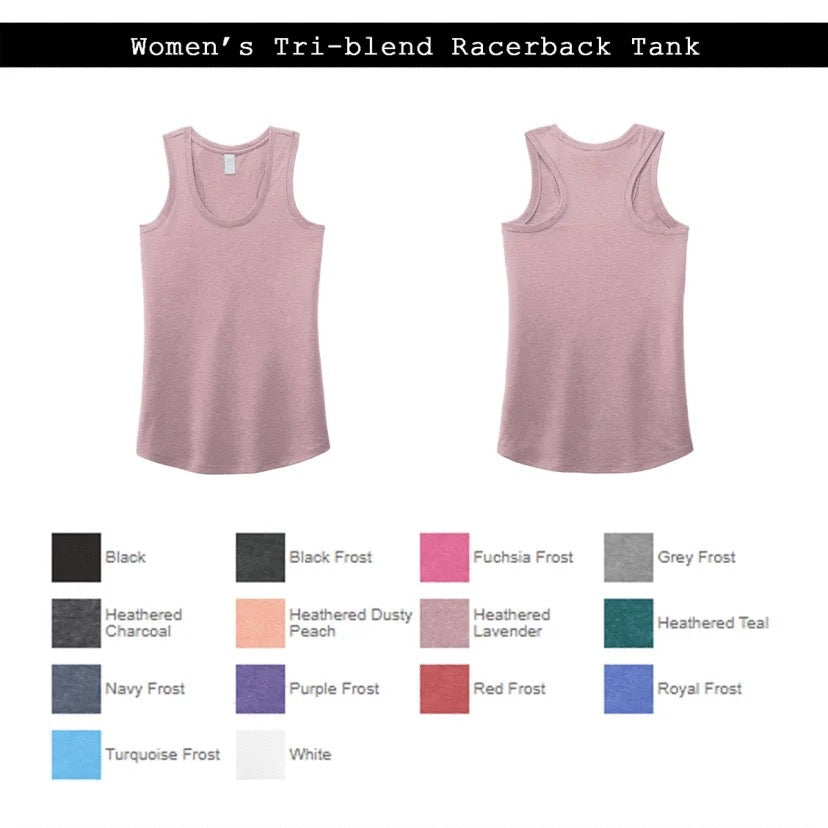 Women’s Perfect Tri Racerback Tank  | Blank Apparel