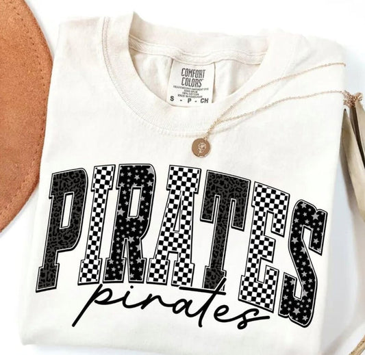Pirates-blocks w/ checkered, stars, cheetah