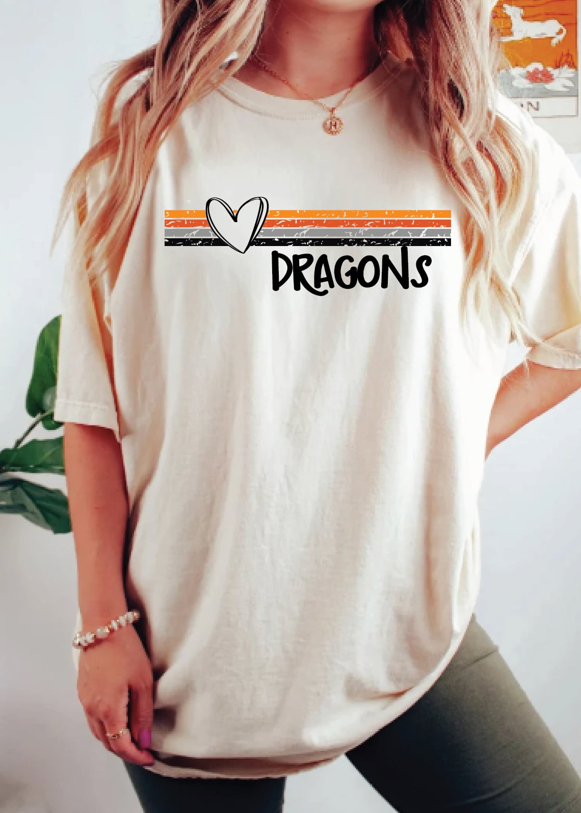 Dragons-lined w/ heart  | Malad | School