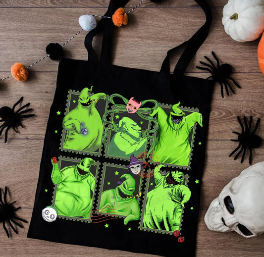 Green Ghosts Bag |  Halloween | Holiday