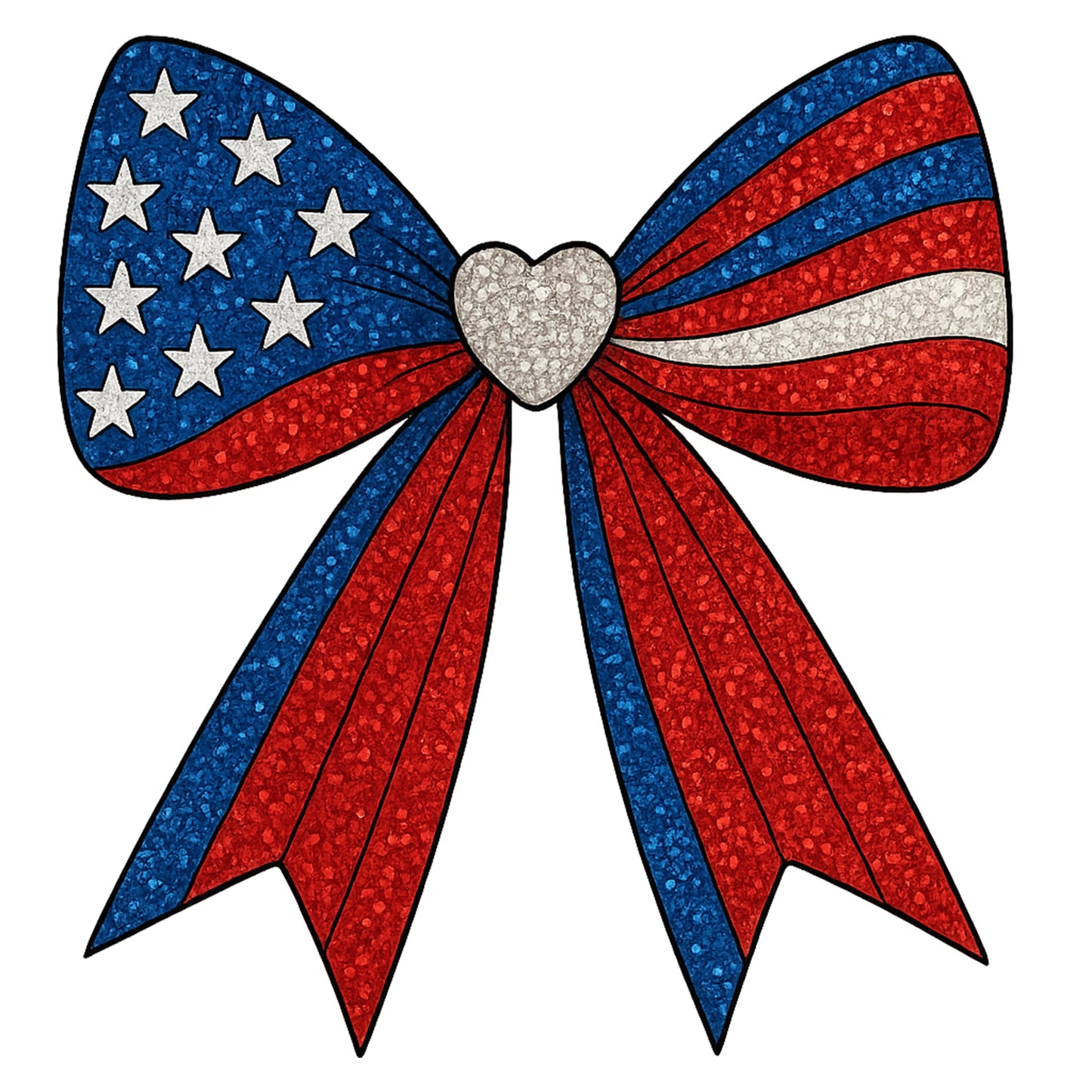 Flag Bow #1 | 4th of July | Holidays