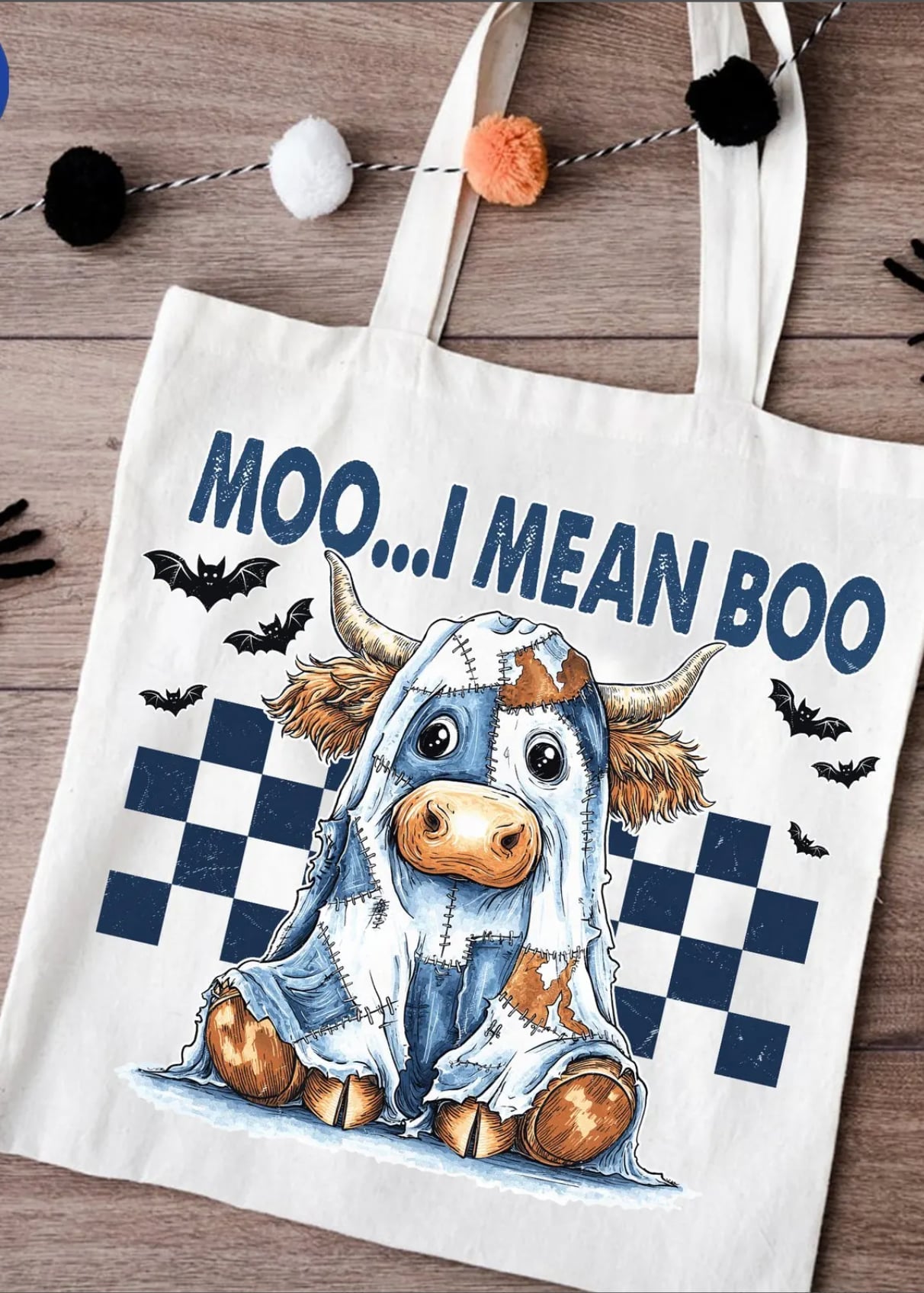 Moo…I mean Boo Bag |  Halloween | Holiday